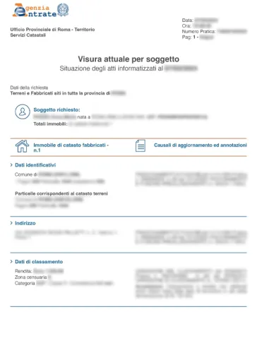Visura Catastale